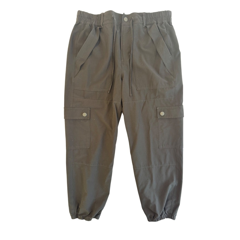 Gorpcore Cabi Womens M Cargo Jogger Pants Black Utility Drawstring Techwear 4315